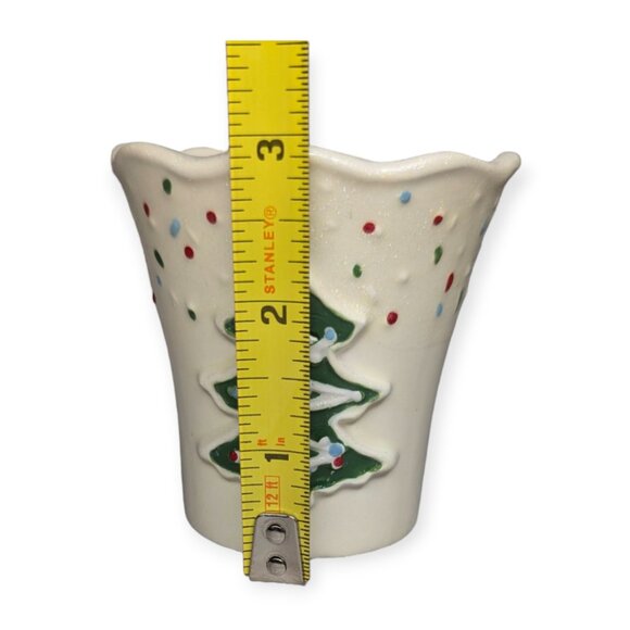 The White Barn Candle Company Sugar Cookie Christmas Tree Ceramic Votive Holder - Picture 9 of 9